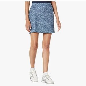 Adidas Blue Patterned Golf Skort